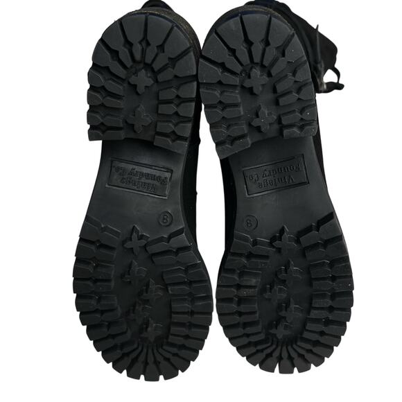 Vintage Foundry Co womens Naomi Tall Boots size 8 New  Black Suede Lace Up - Picture 11 of 13